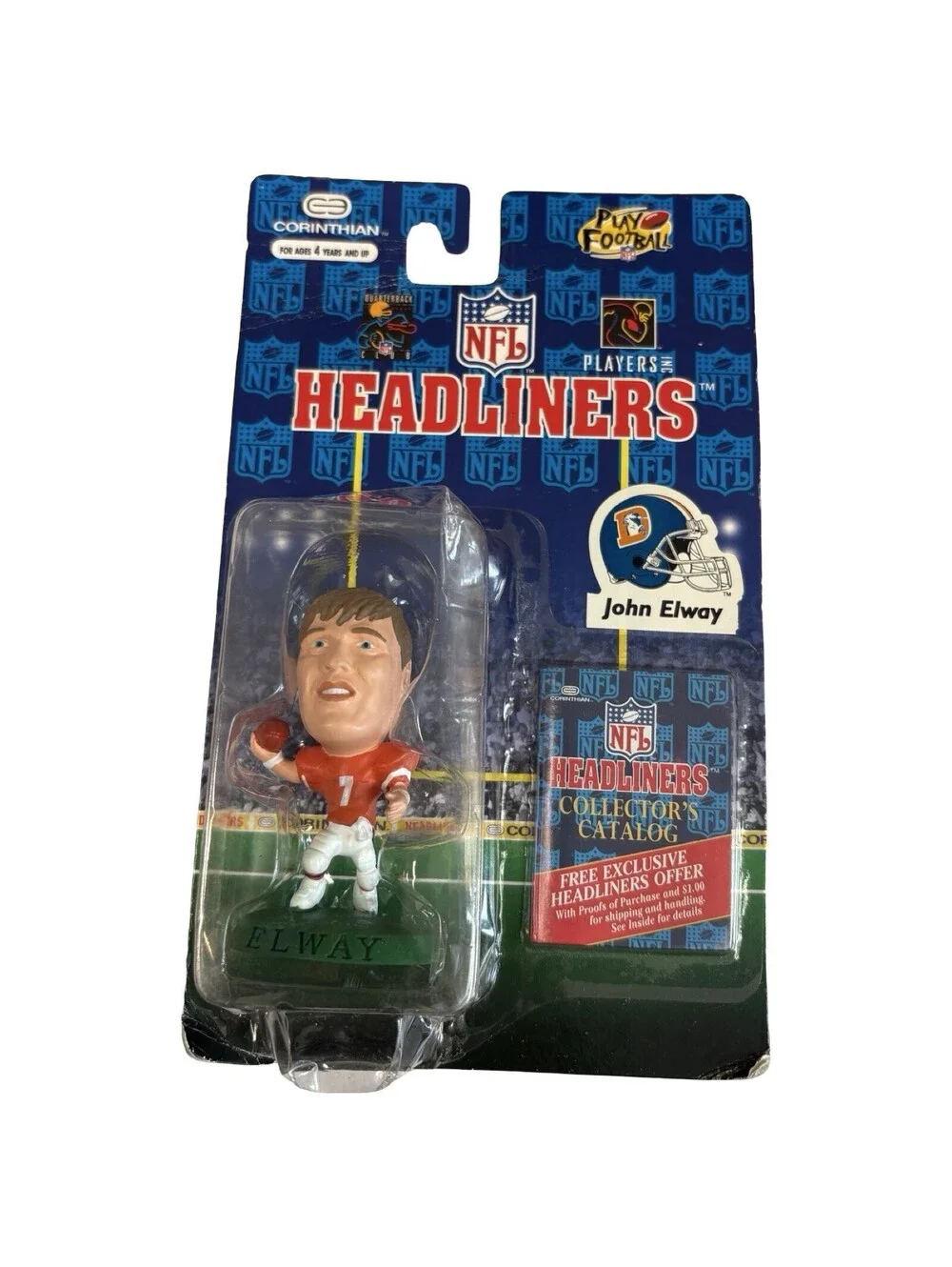 Corinthian NFL Headliners John Elway Figurine Boxed Football